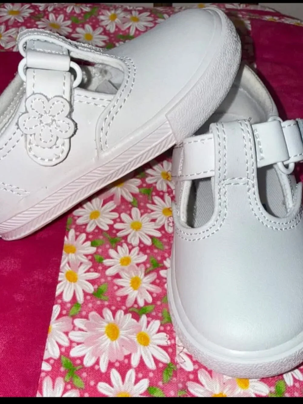Daphne White Leather Keds